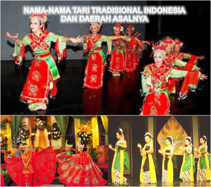 nama nama tari tradisional indonesia dan daerah asalnya