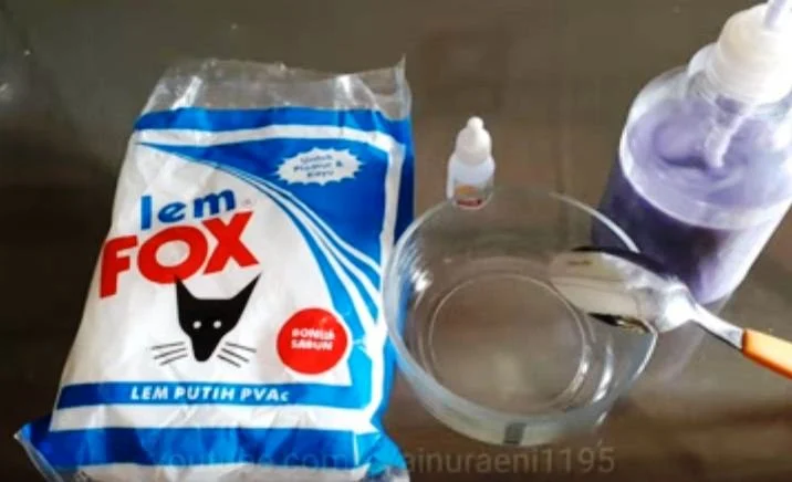 slime dengan 3 bahan murah dan mudah