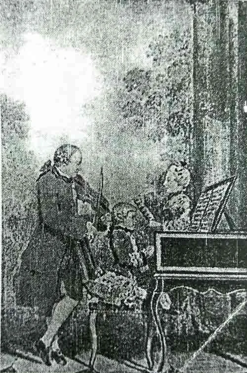 ayah mozart dalam sebuah pentas