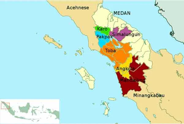 wilayah persebaran suku batak