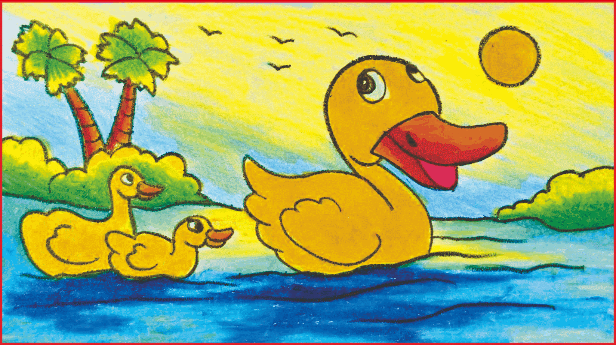mewarnai gambar bebek mewarnai gambar bebek
