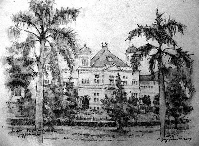 Sketsa Kantor Bank Iindonesia Jogjakarta
