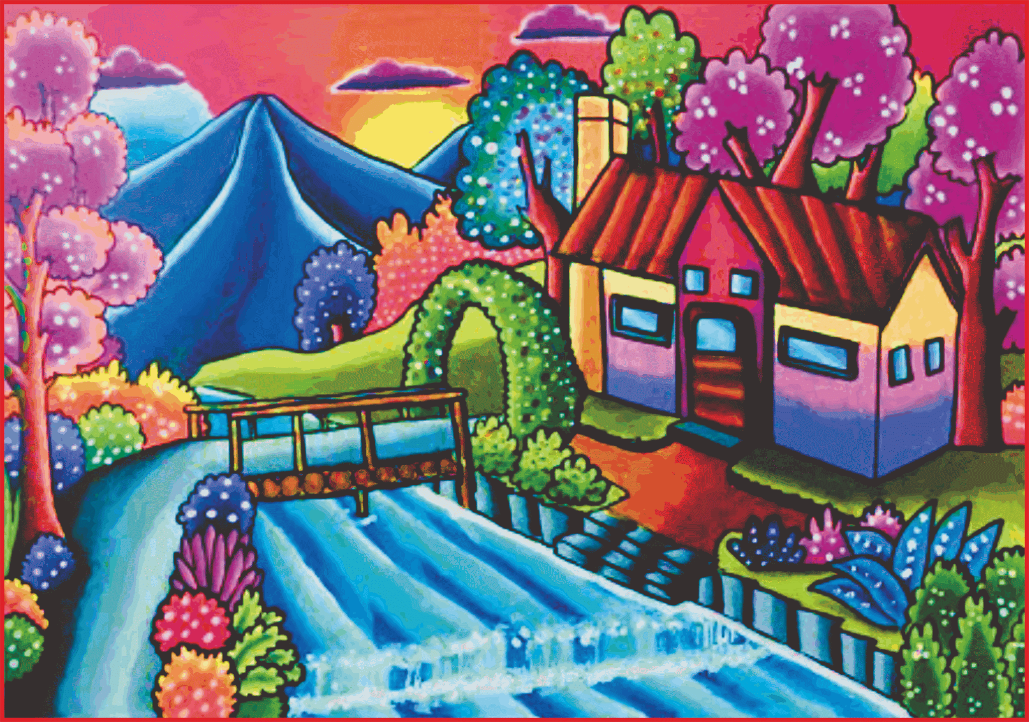 Gambar-Pemandangan-Desa-yang-Indah