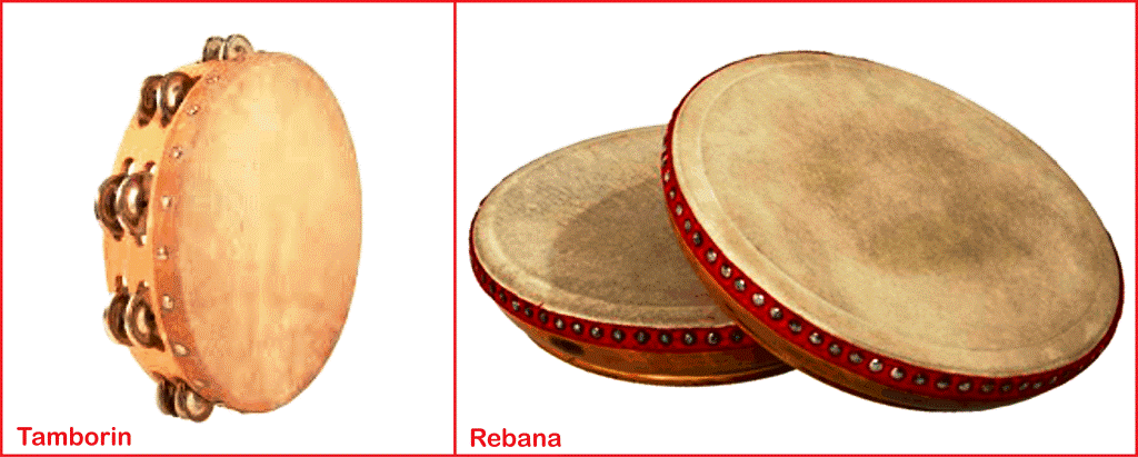 alat musik ritmis tamborin
