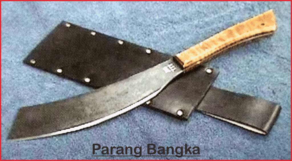 parang bangka senjata tradisional bangka belitung