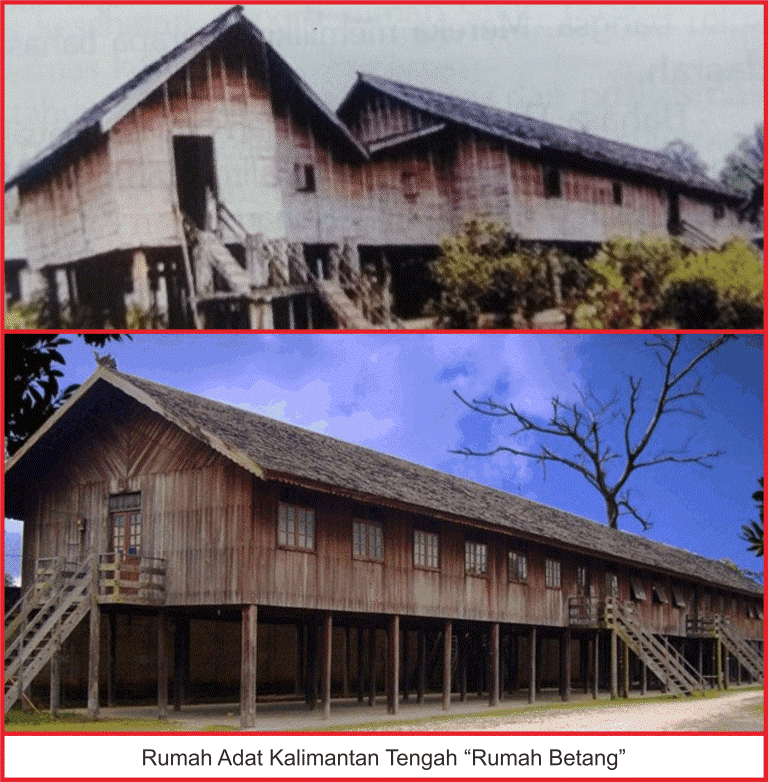rumah betang adat kalimantan tengah